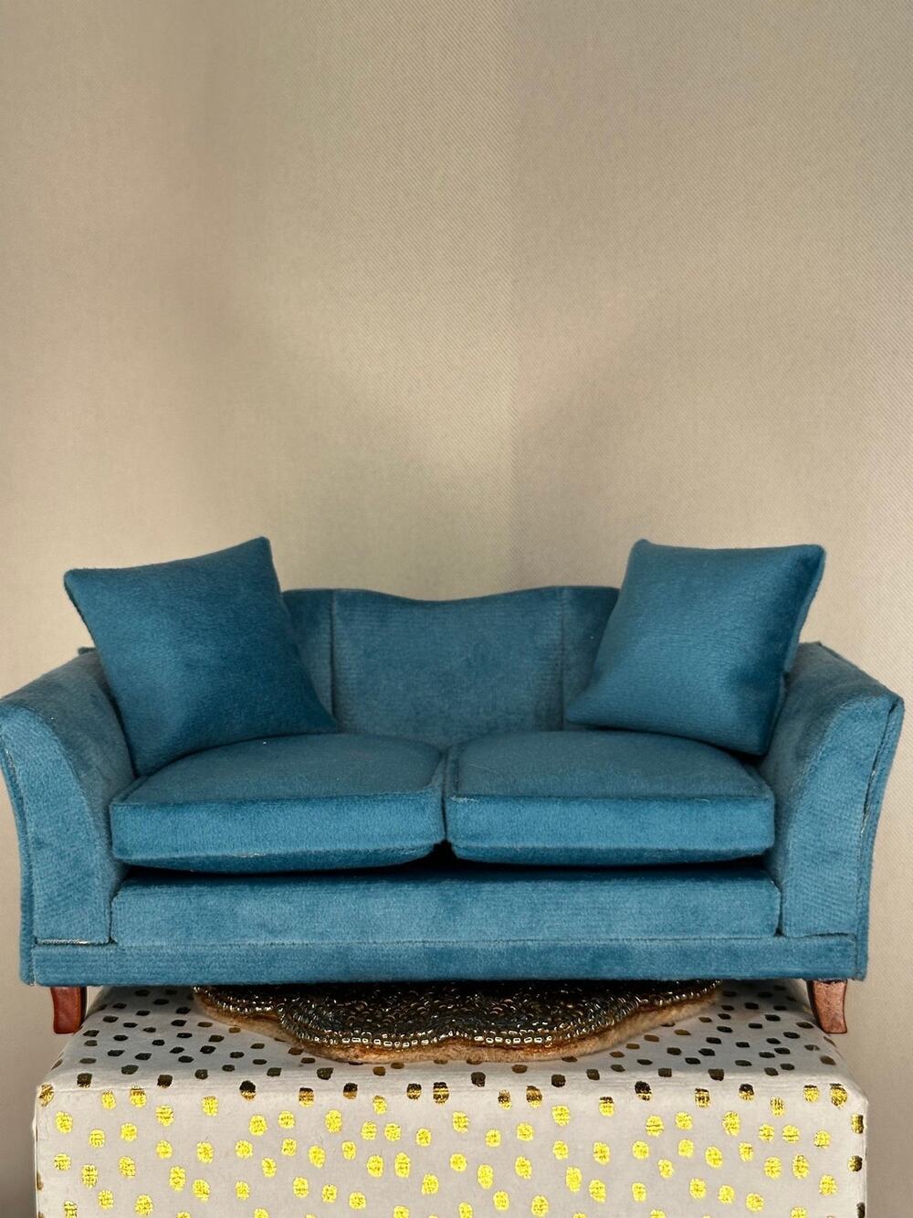 Dollhouse Velveteen couch